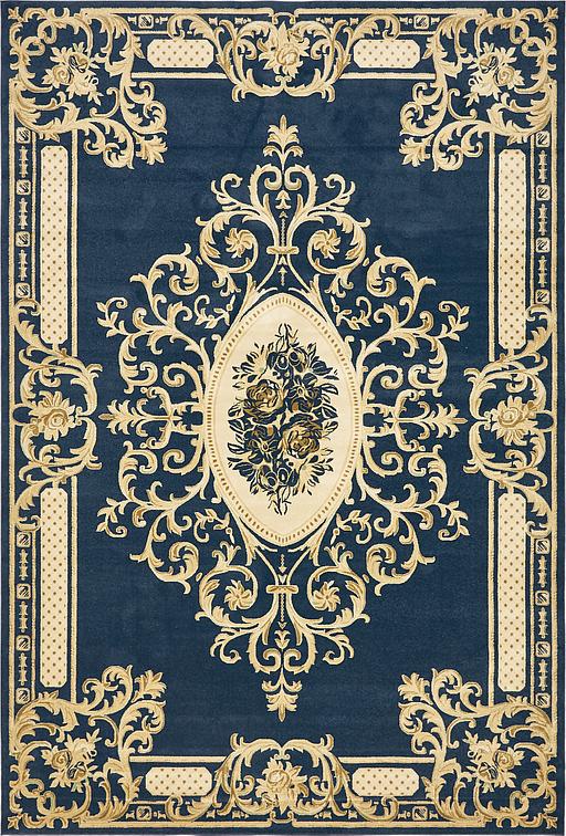Navy Blue 10' x 14' 5 Victoria Rug Area Rugs eSaleRugs