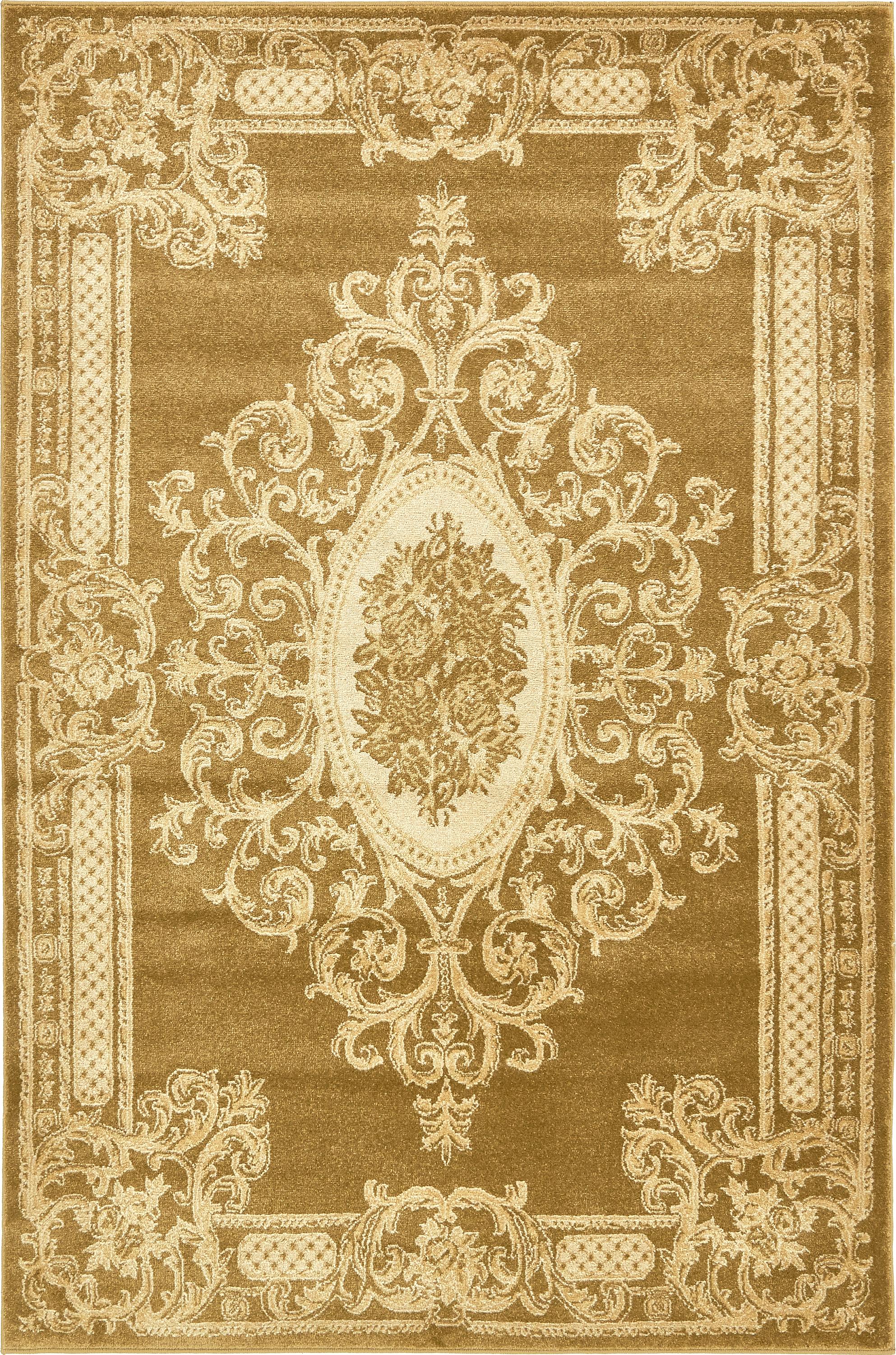 Gold 4' x 6' Victoria Rug eSaleRugs