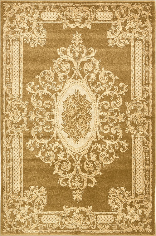 Gold 4' x 6' Victoria Rug Area Rugs eSaleRugs
