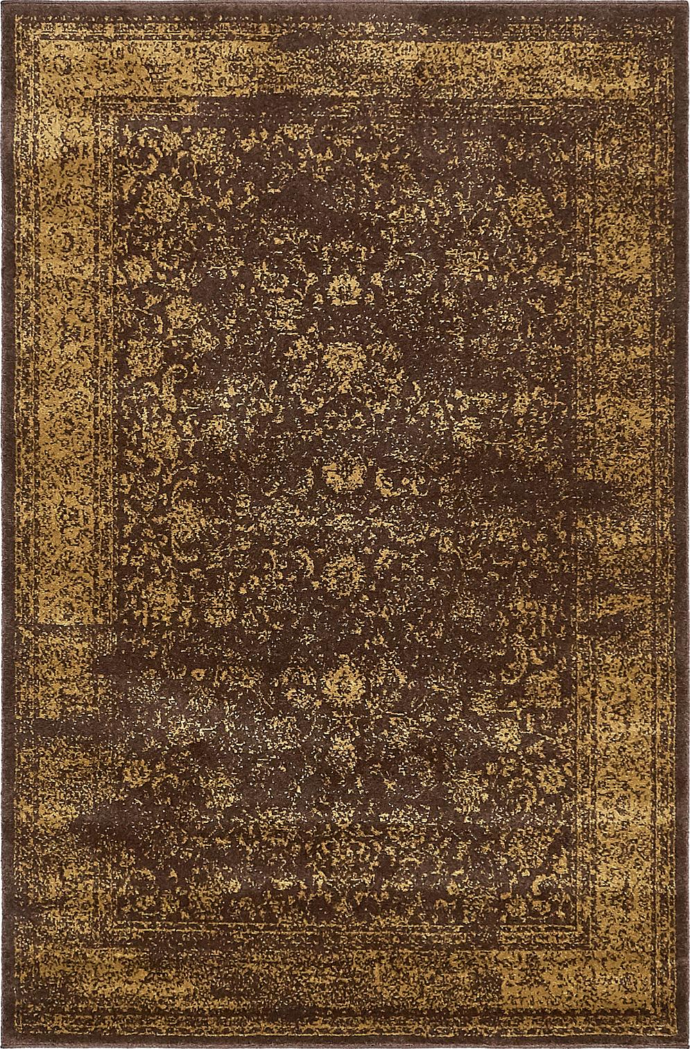 Brown 4' x 6' Victoria Rug Area Rugs eSaleRugs