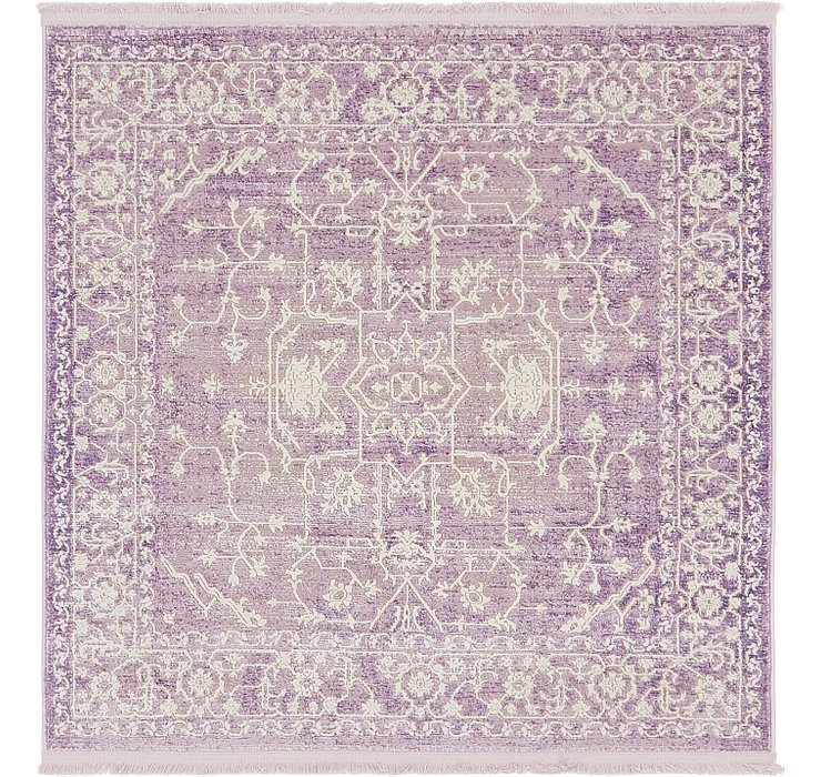 4' x 4' New Vintage Square Rug