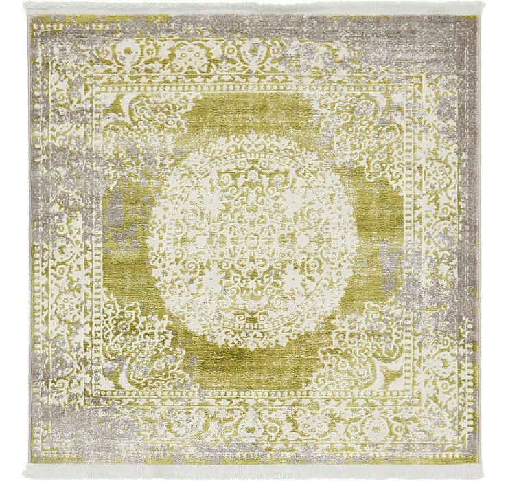 4' x 4' New Vintage Square Rug
