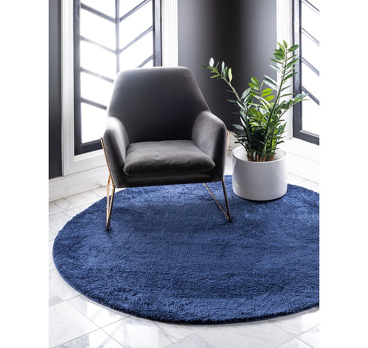 245cm x 245cm Solid Frieze Round Rug