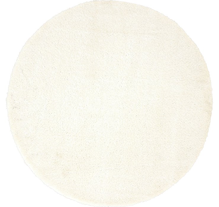 6' x 6' Solid Frieze Round Rug