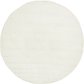 8' x 8' Solid Frieze Round Rug thumbnail image 1