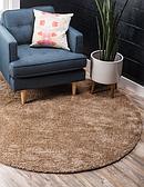 6' x 6' Basic Frieze Round Rug thumbnail