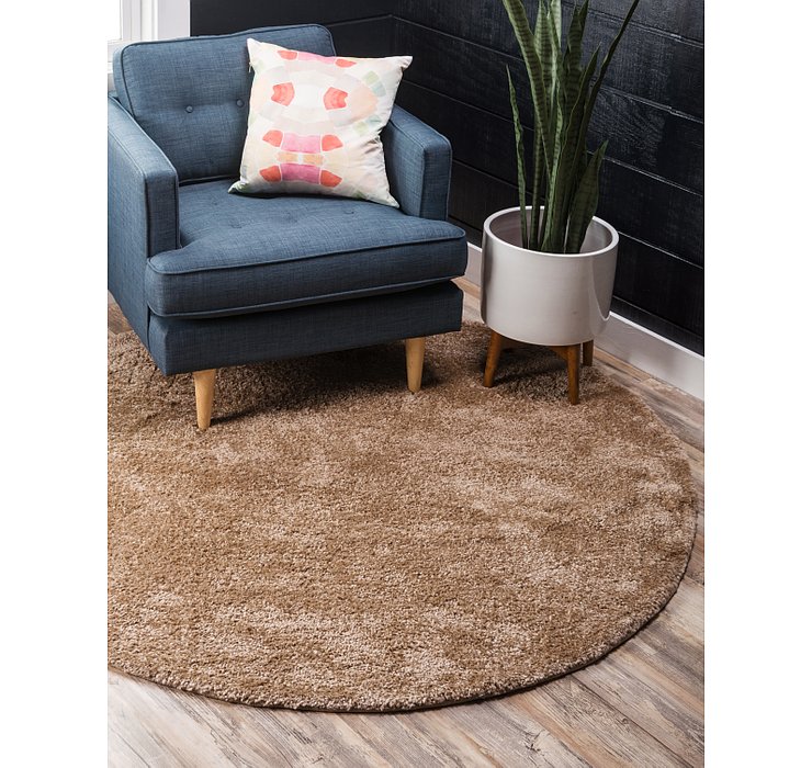 6' x 6' Basic Frieze Round Rug