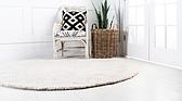 8' x 8' Solid Frieze Round Rug thumbnail