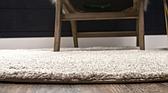 8' x 8' Solid Frieze Round Rug thumbnail