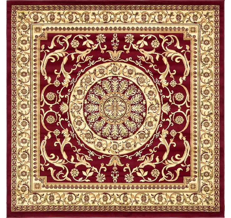 8' x 8' Classic Aubusson Square...