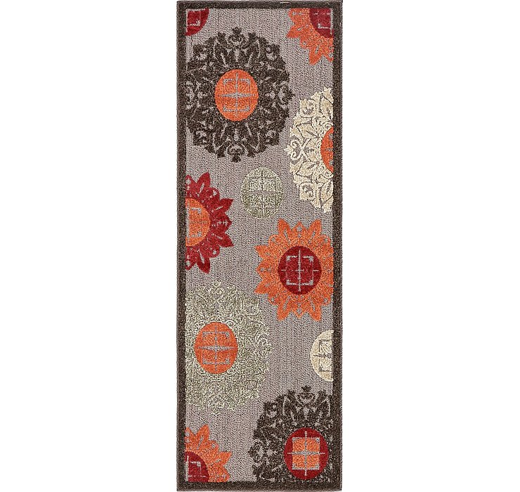 2' x 6' Outdoor Modern Runner Rug