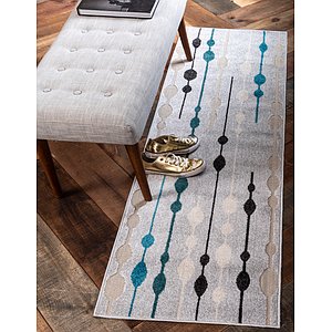 Unique Loom 2' x 6' Outdoor Modern Runner Rug