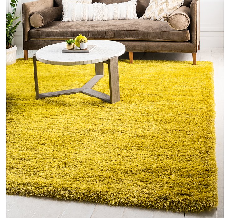 8' x 8' Luxe Solid Shag Square ...