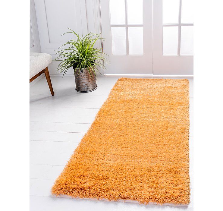 2' 7 x 6' Luxe Solid Shag Runner ...