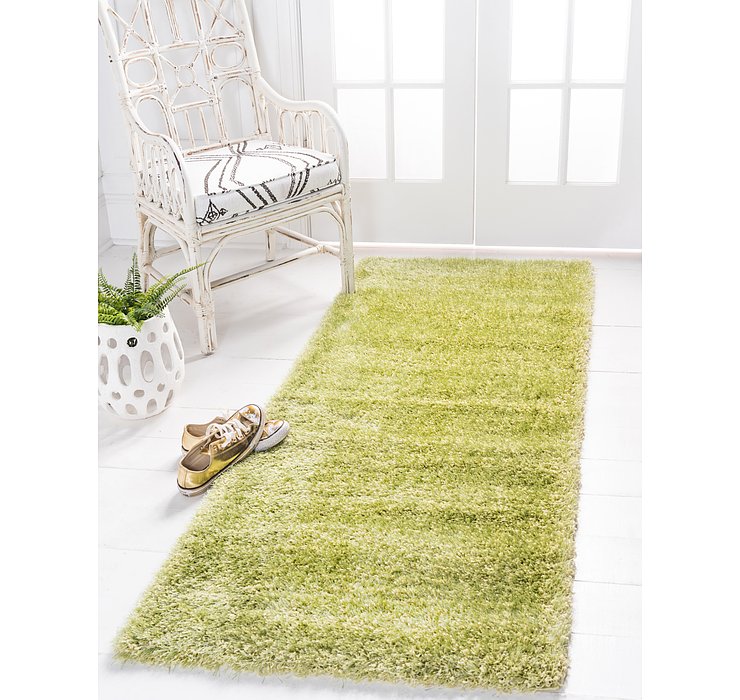 2' 7 x 10' Luxe Solid Shag Runner ...