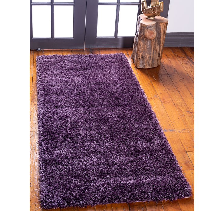 2' 7 x 10' Luxe Solid Shag Runner ...