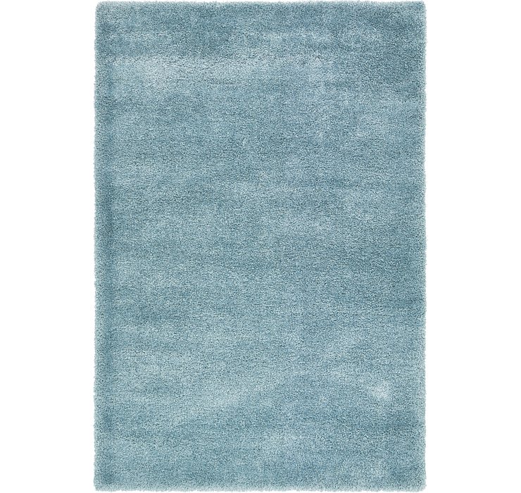 6' x 9' Luxe Solid Shag Rug