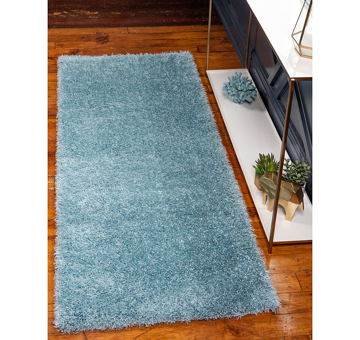 2' 7 x 10' Luxury Solid Shag Runne...