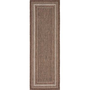 Unique Loom 2' x 6' Outdoor Border Runner Rug