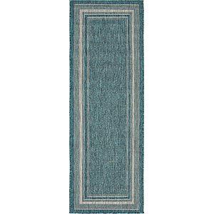 Unique Loom 2' x 6' Outdoor Border Runner Rug