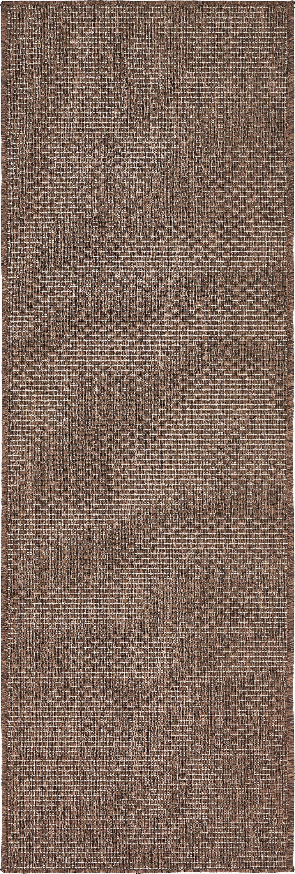 Light Brown 2' x 6' Outdoor Solid Runner Rug eSaleRugs