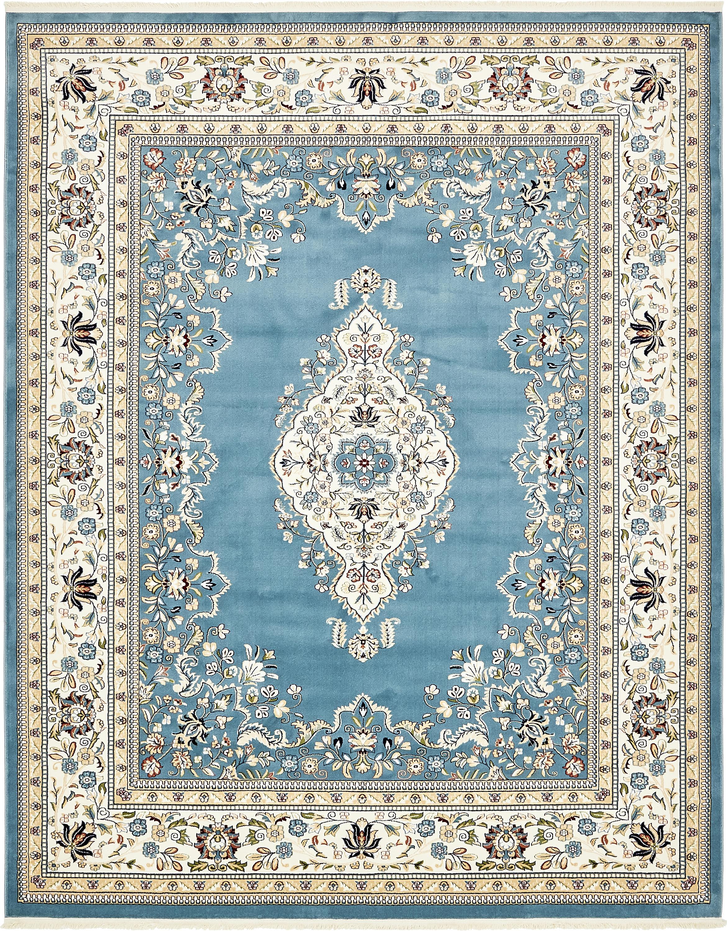 Blue 8' x 10' Nain Design Rug eSaleRugs