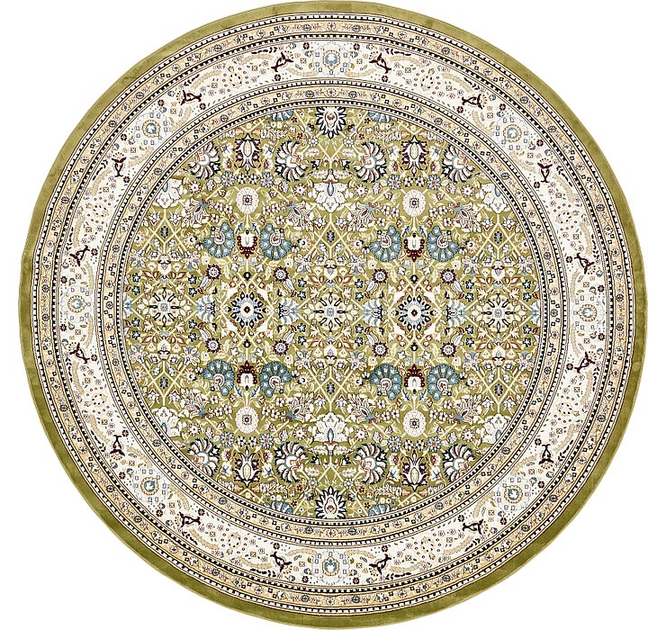 10' x 10' Tabriz Design Round Rug