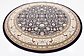 305cm x 305cm Tabriz Design Round Rug thumbnail image 2