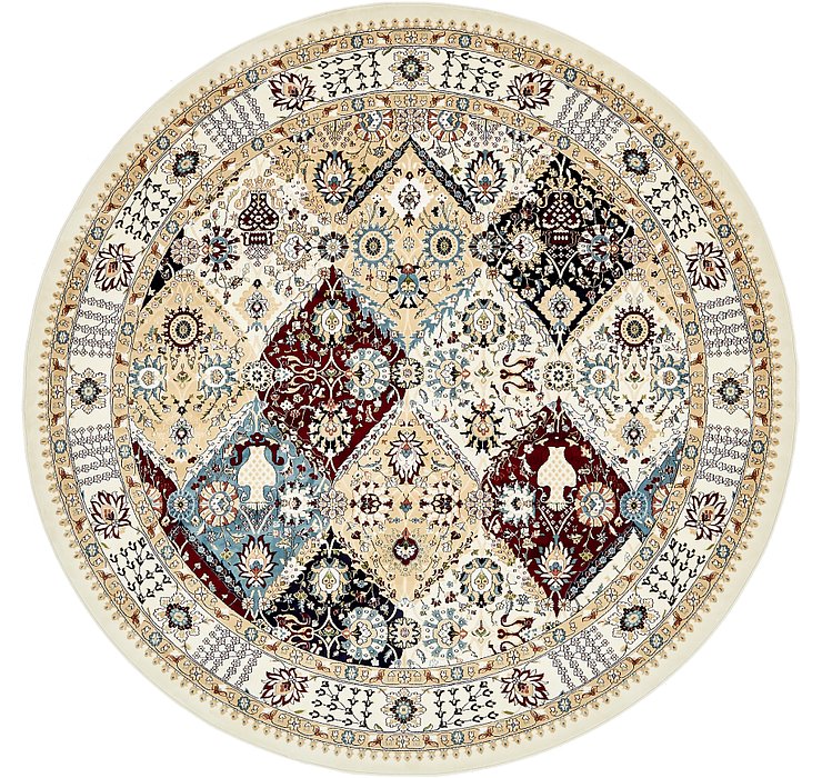 10' x 10' Tabriz Design Round Rug