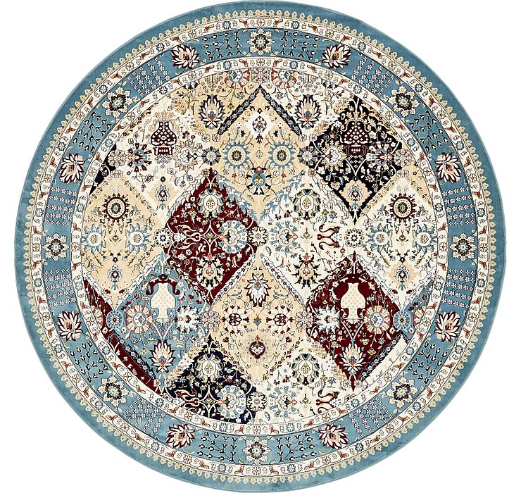 10' x 10' Tabriz Design Round Rug