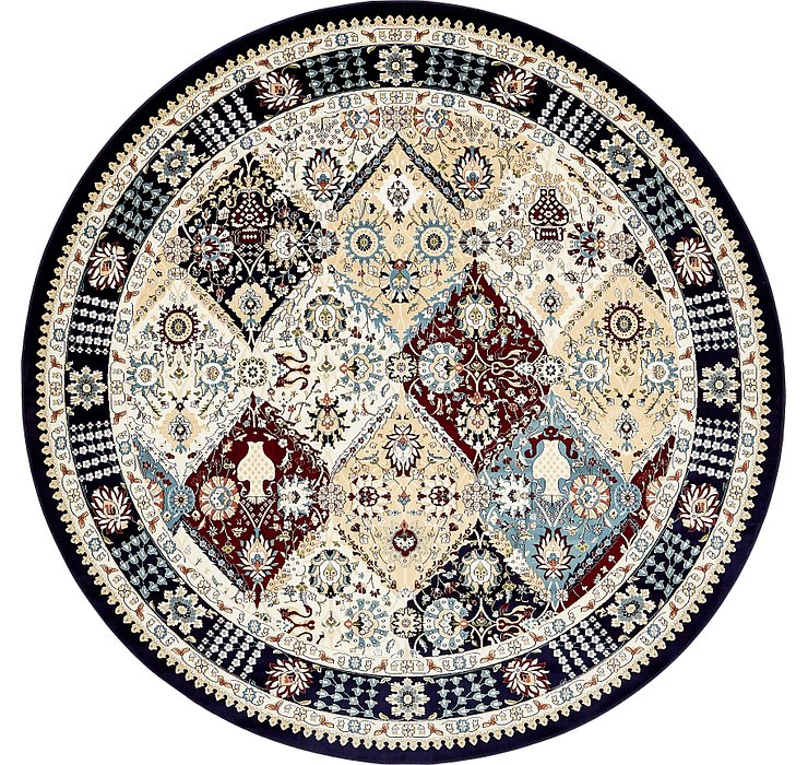 10' x 10' Tabriz Design Round Rug