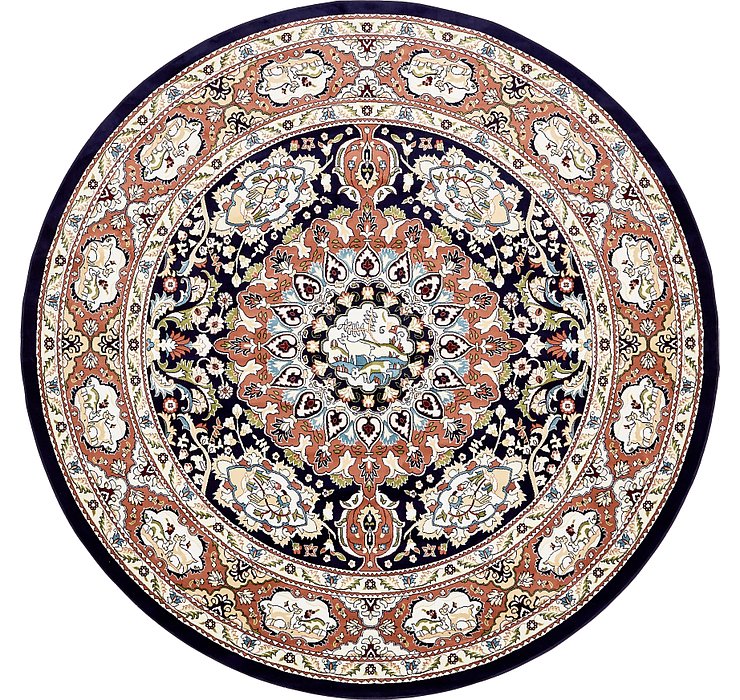 10' x 10' Tabriz Design Round Rug
