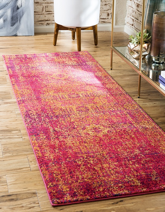 Fuchsia 2' 2 x 6' Heritage Runner Rug Area Rugs eSaleRugs