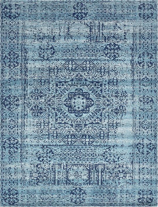 Turquoise 9' x 12' Heritage Rug Area Rugs eSaleRugs