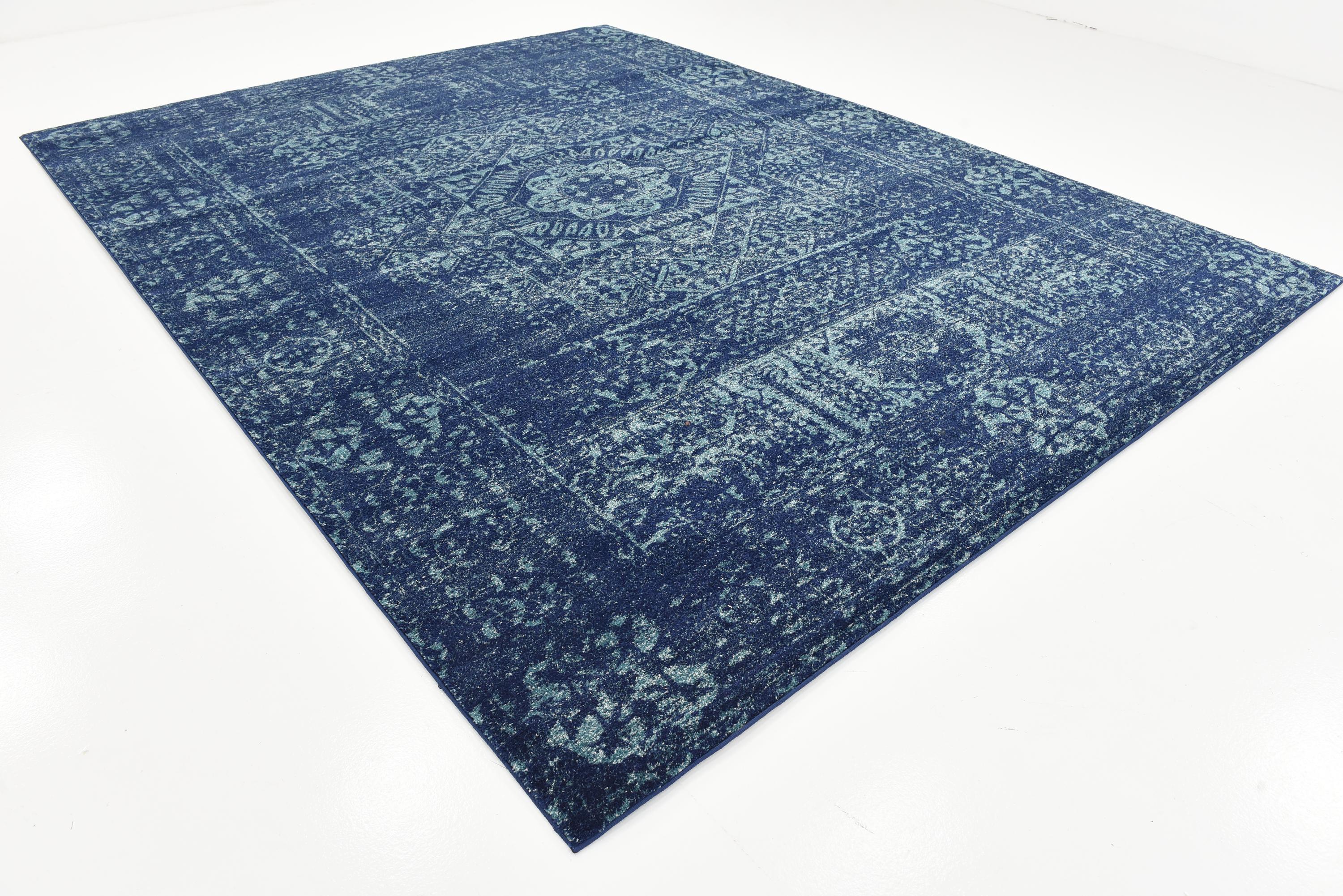 Navy Blue 9' x 12' Heritage Rug eSaleRugs