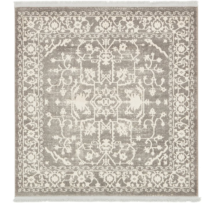 4' x 4' New Vintage Square Rug