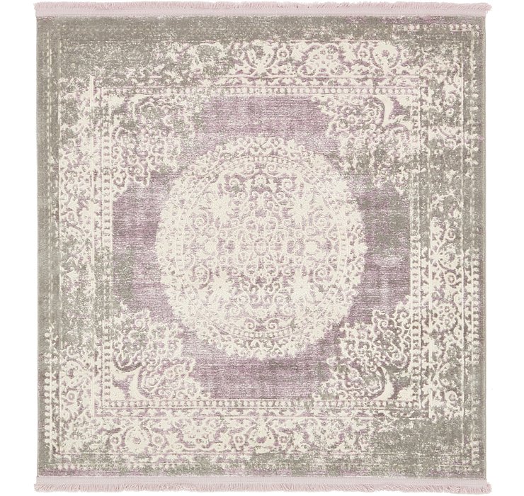 4' x 4' New Vintage Square Rug