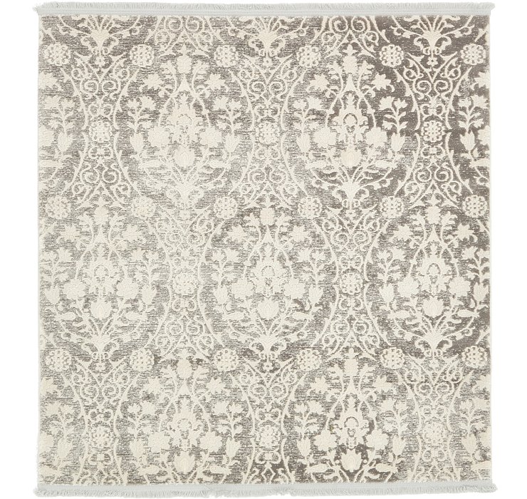 4' x 4' New Vintage Square Rug
