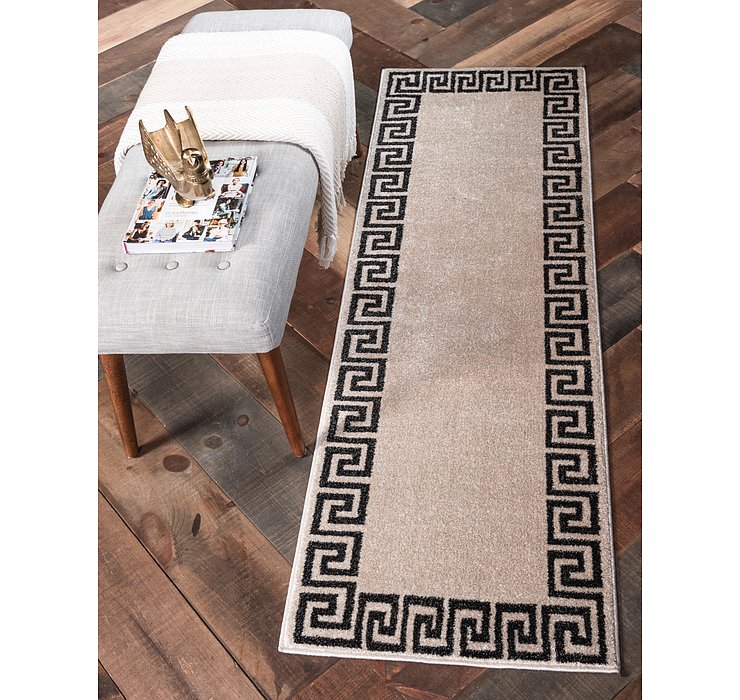 2' 7 x 10' Greek Key Runner Rug