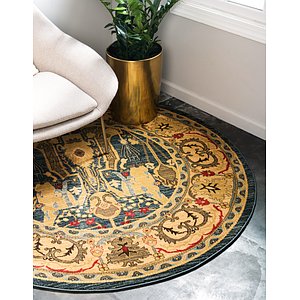 6' x 6' Serapi Round Rug