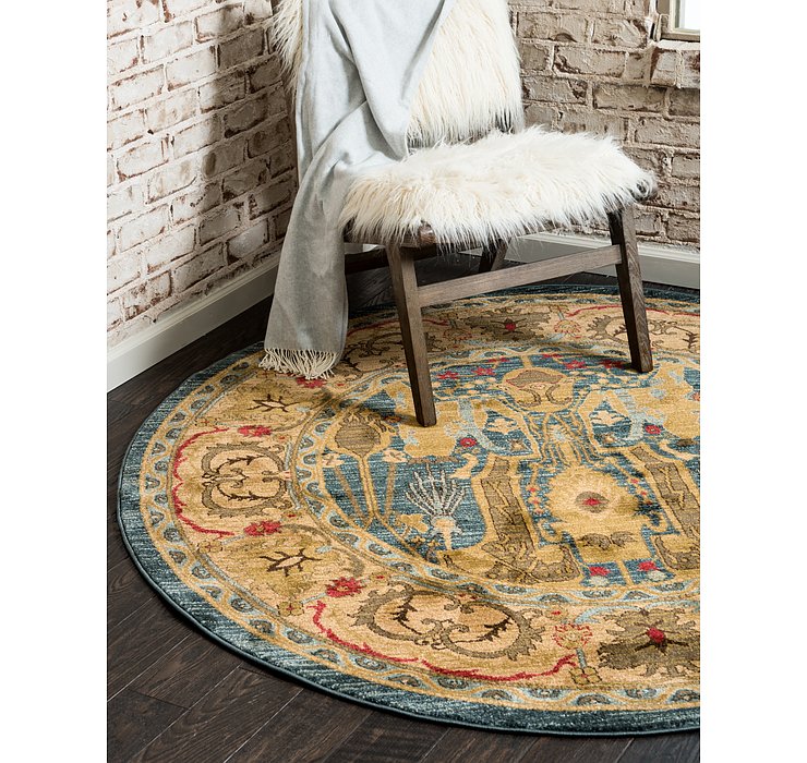 6' x 6' Serapi Round Rug