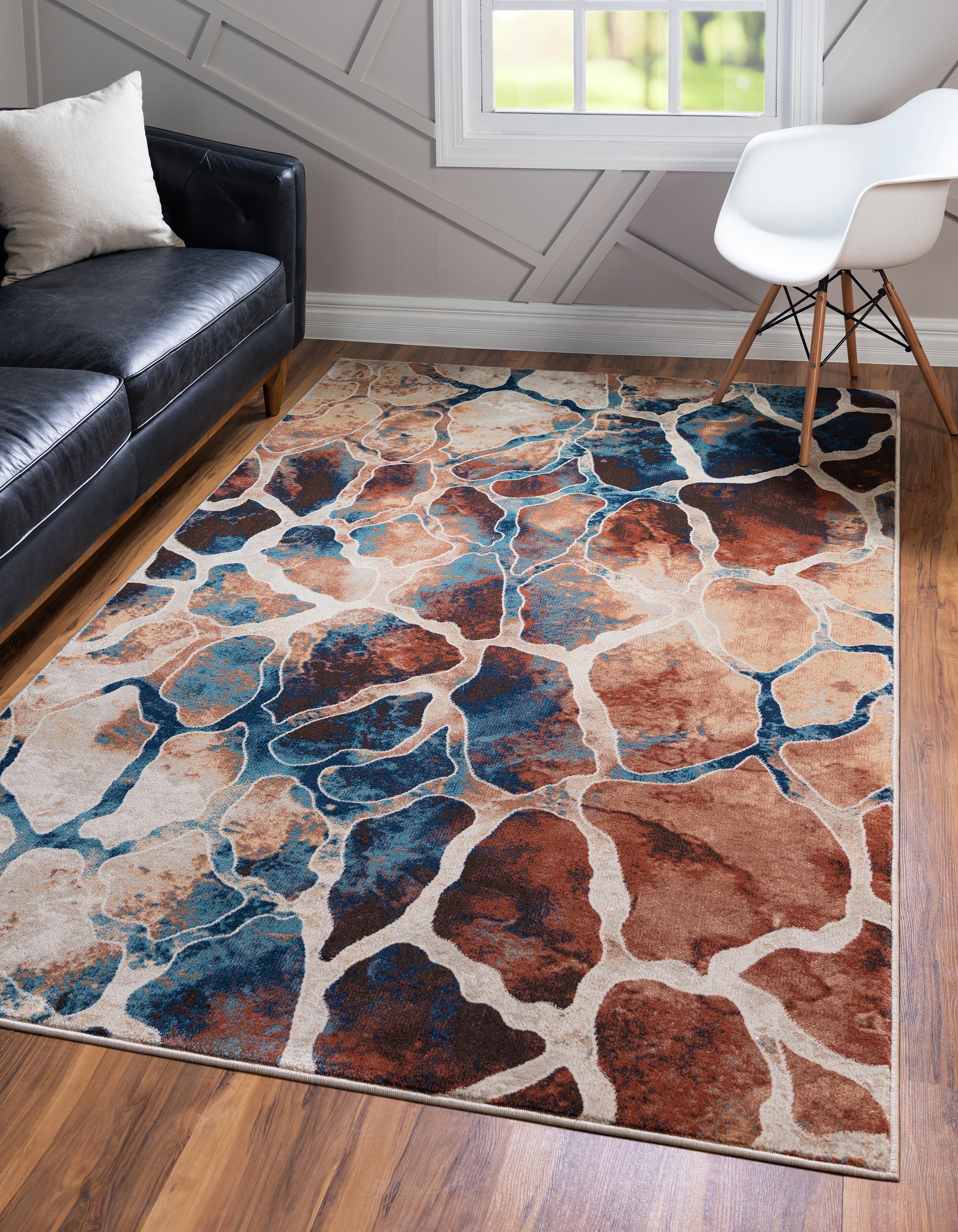 Brick Red 9' x 12' Ethereal Rug eSaleRugs