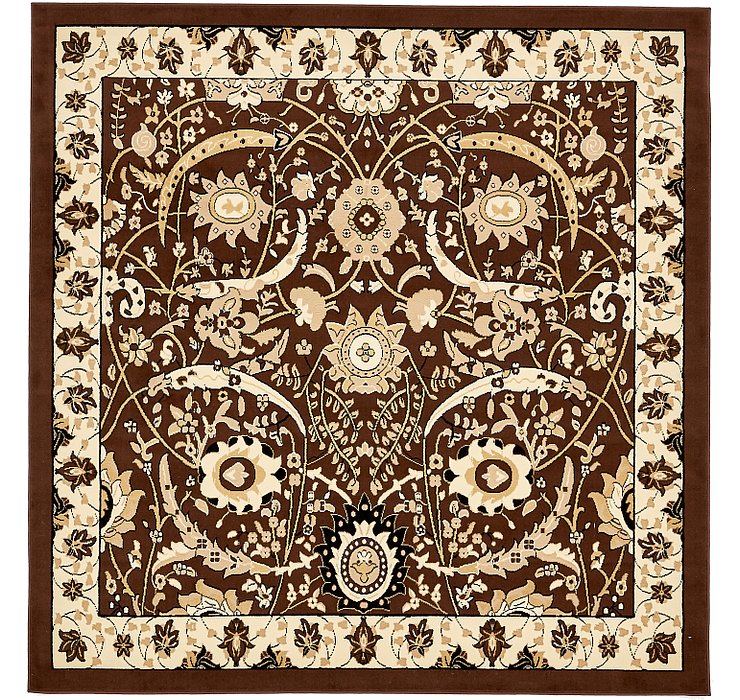 8' x 8' Isfahan Design Square Rug