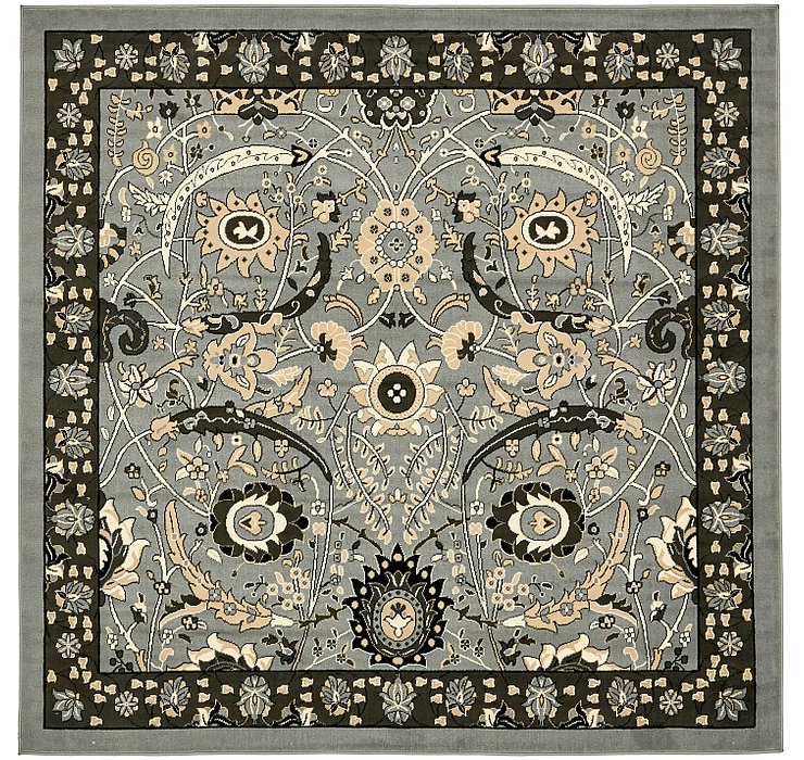 8' x 8' Isfahan Design Square Rug
