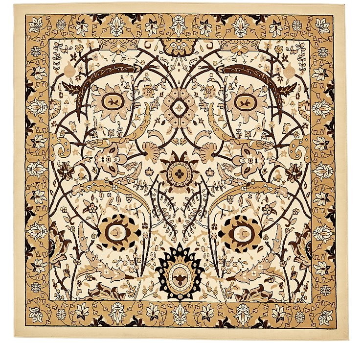 8' x 8' Isfahan Design Square Rug