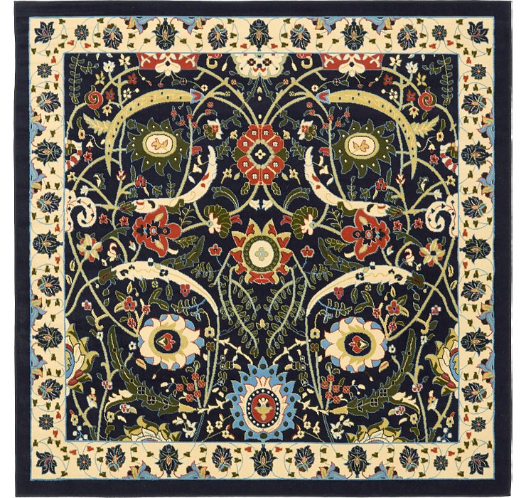 8' x 8' Isfahan Design Square Rug