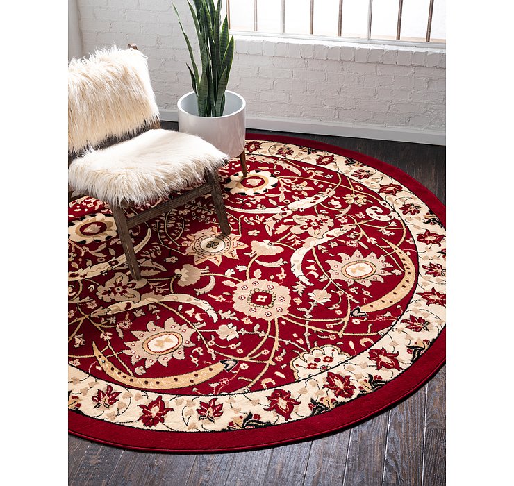 8' x 8' Isfahan Design Round Rug
