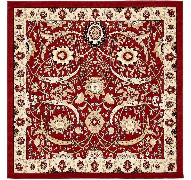 8' x 8' Isfahan Design Square Rug