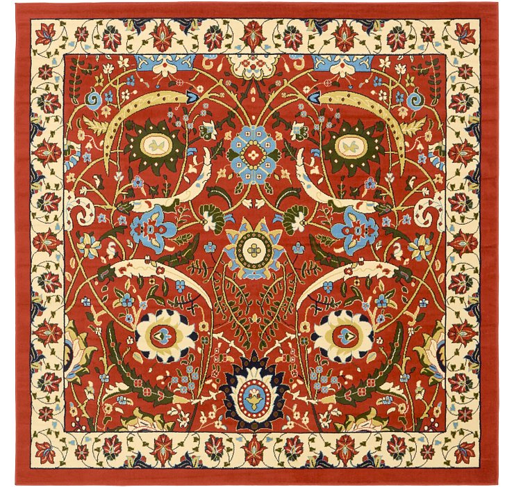 8' x 8' Isfahan Design Square Rug