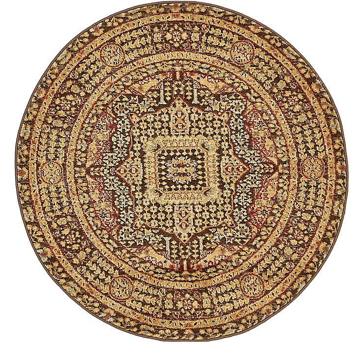 3' 3 x 3' 3 Mamluk Round Rug